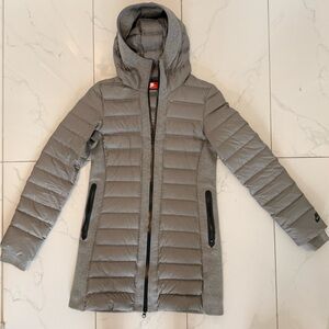 NIKE Gray Hooded Women's Jacket